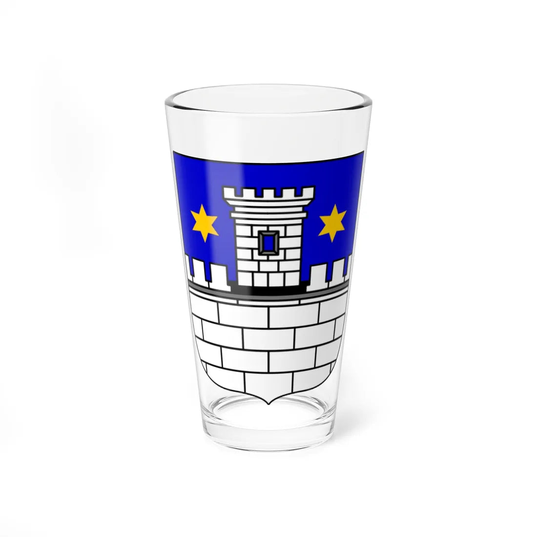 Coat of arms of Cakovec (Croatia) (Coat of Arms) Pint Glass 16oz 16oz - Go Mug Yourself