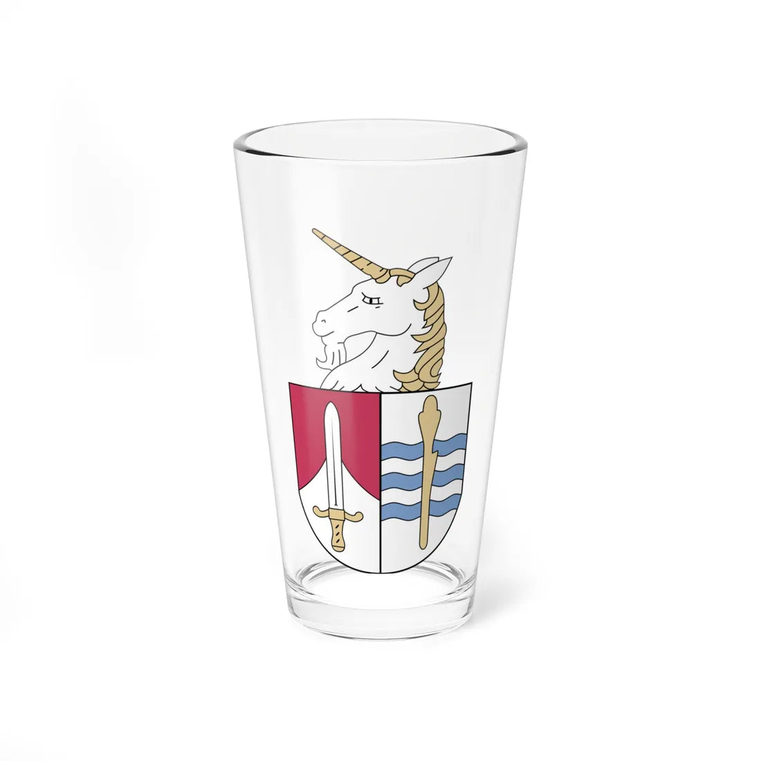 Coat of arms of Camborne Cornwall (England) (Coat of Arms) Pint Glass 16oz 16oz - Go Mug Yourself