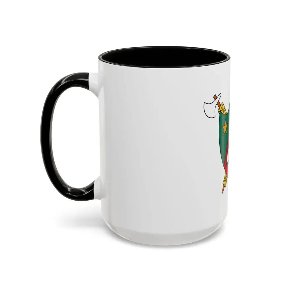 Coat of Arms of Cameroon (1960-1961) - Accent Coffee Mug - Go Mug Yourself