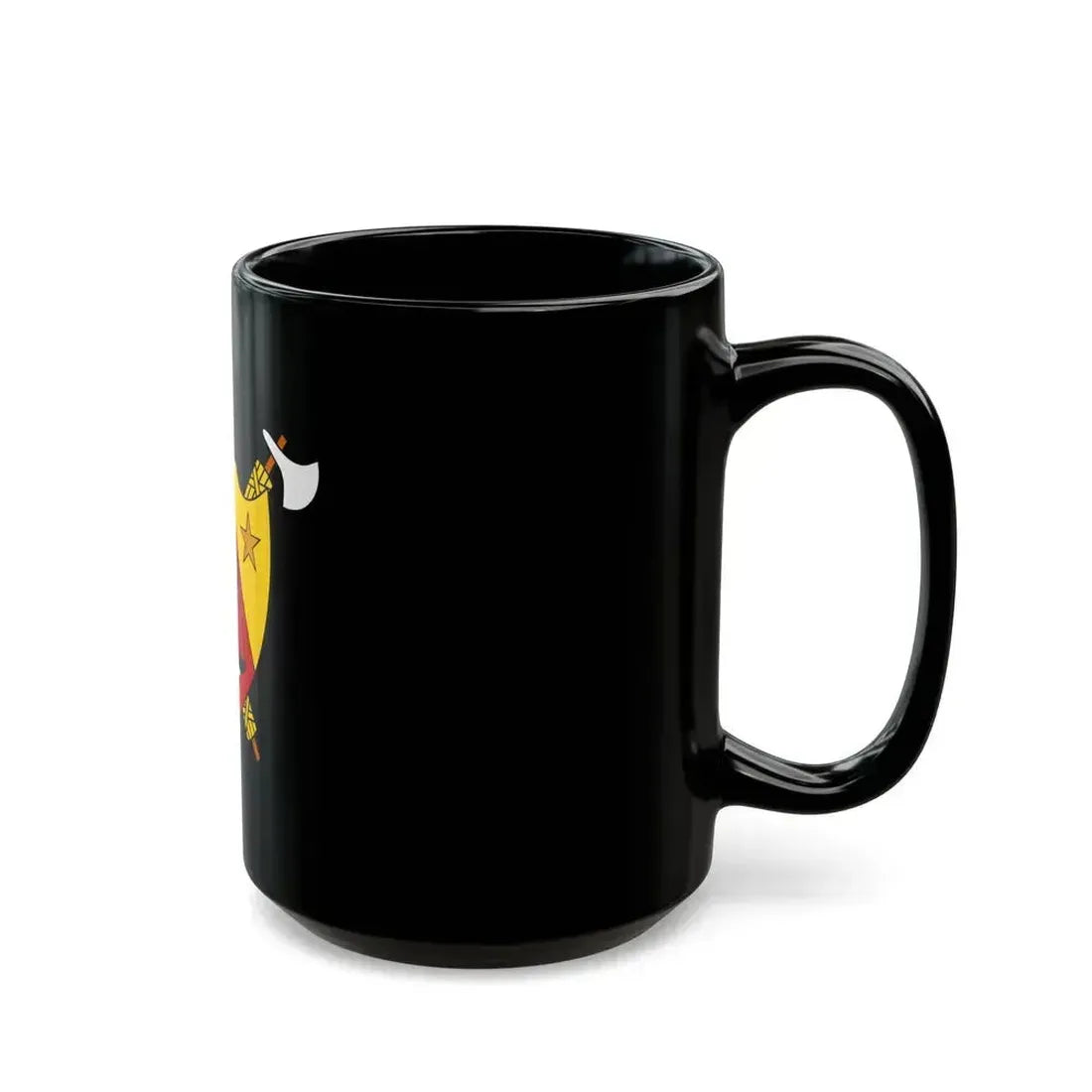 Coat of Arms of Cameroon (1960-1961) - Black Coffee Mug - Go Mug Yourself