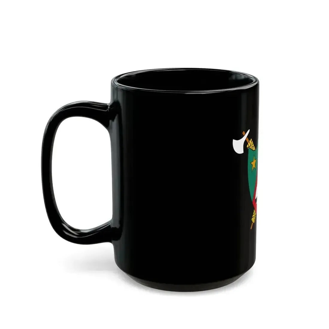 Coat of Arms of Cameroon (1960-1961) - Black Coffee Mug - Go Mug Yourself