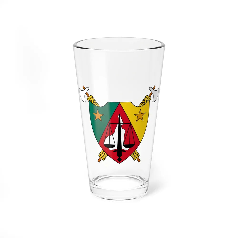 Coat of Arms of Cameroon (1960-1961) - Pint Glass 16oz-16oz-Go Mug Yourself