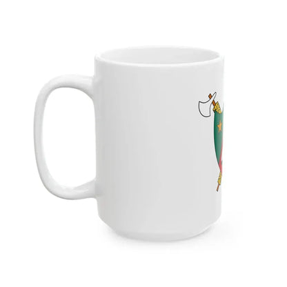 Coat of Arms of Cameroon (1960-1961) - White Coffee Mug - Go Mug Yourself