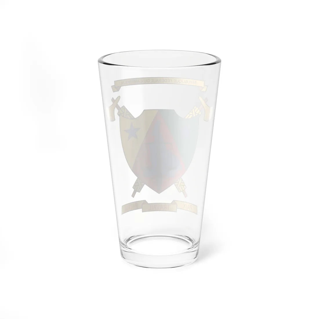 Coat of arms of Cameroon 1961-1972 (Cameroon) (Coat of Arms) Pint Glass 16oz - Go Mug Yourself