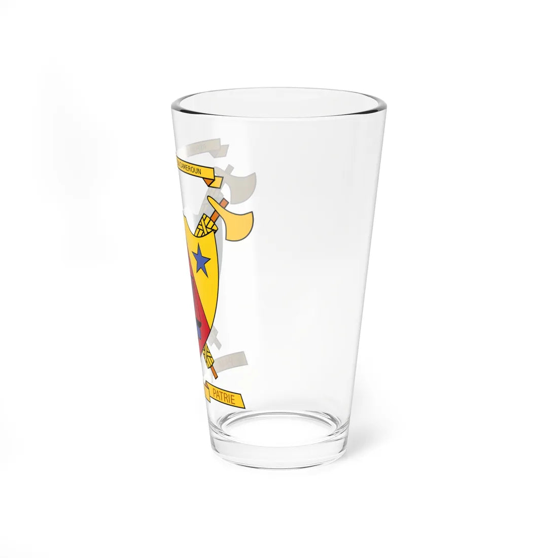 Coat of arms of Cameroon 1961-1972 (Cameroon) (Coat of Arms) Pint Glass 16oz - Go Mug Yourself