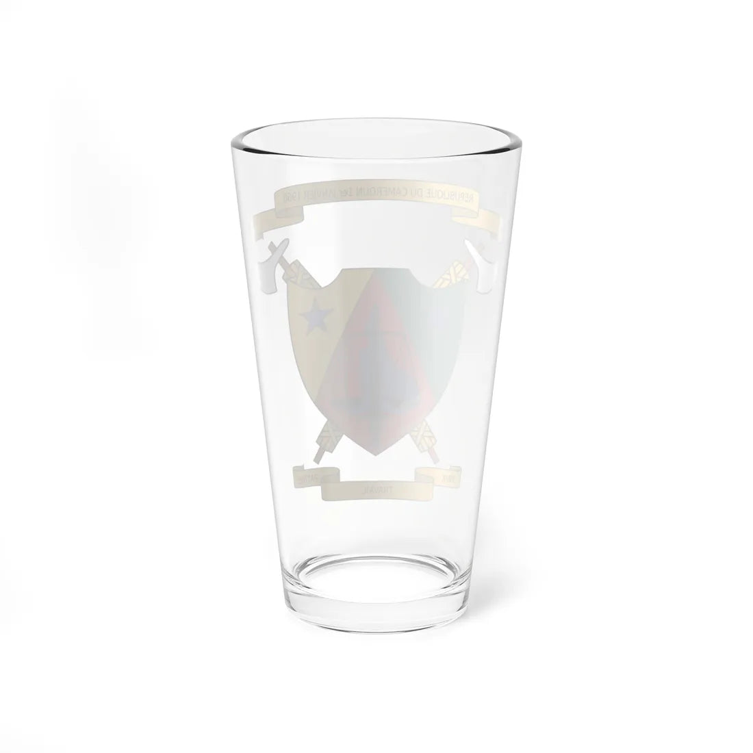 Coat of Arms of Cameroon 1961-1975 (Cameroon) (Coat of Arms) Pint Glass 16oz - Go Mug Yourself