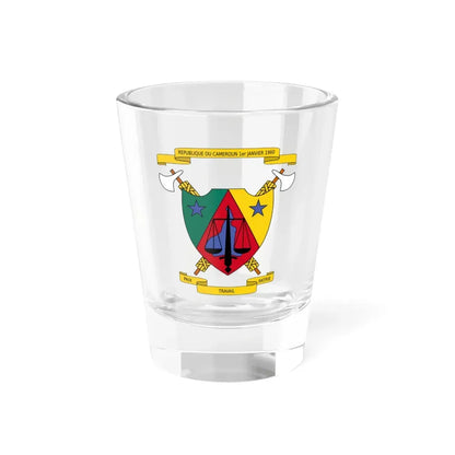 Coat of Arms of Cameroon (1961-1975) - Shot Glass 1.5oz 1.5oz - Go Mug Yourself