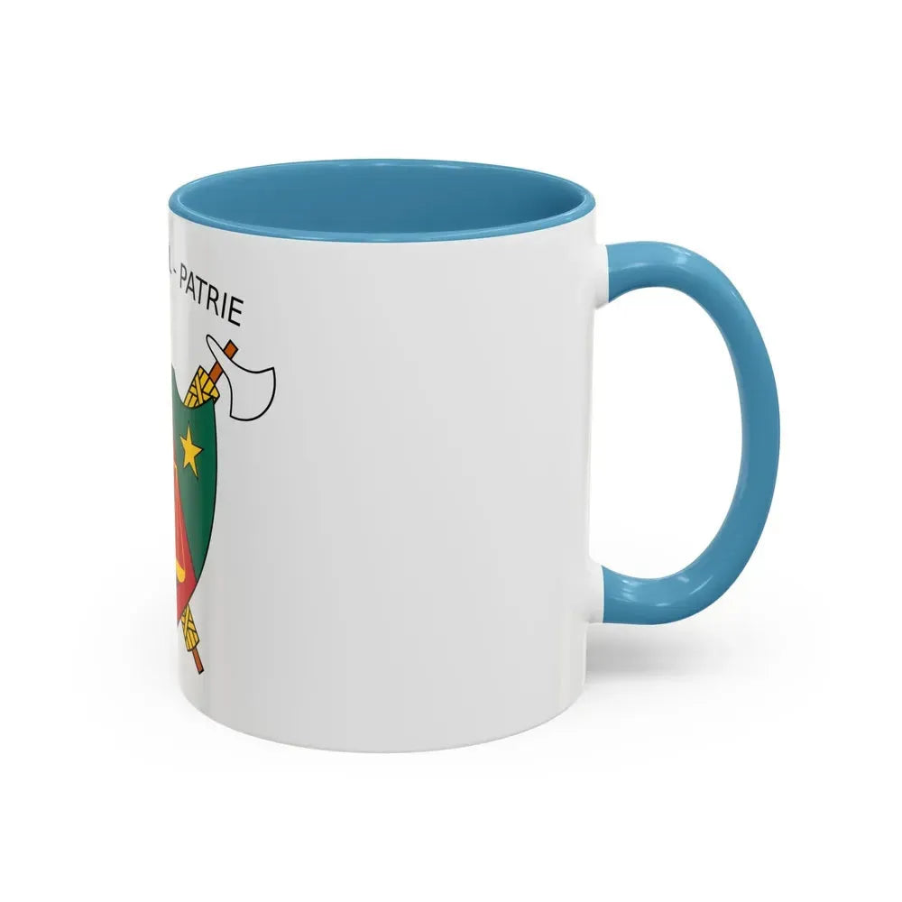 Coat of Arms of Cameroon (1975-1986) - Accent Coffee Mug - Go Mug Yourself