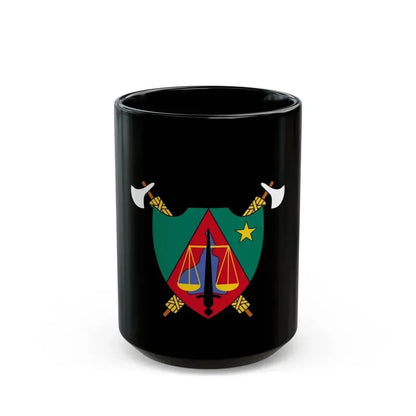 Coat of Arms of Cameroon (1975-1986) - Black Coffee Mug 15oz - Go Mug Yourself