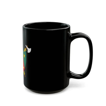 Coat of Arms of Cameroon (1975-1986) - Black Coffee Mug - Go Mug Yourself