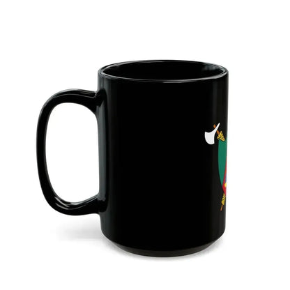 Coat of Arms of Cameroon (1975-1986) - Black Coffee Mug - Go Mug Yourself