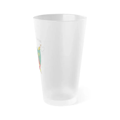 Coat of Arms of Cameroon (1975-1986) - Frosted Pint Glass 16oz - Go Mug Yourself