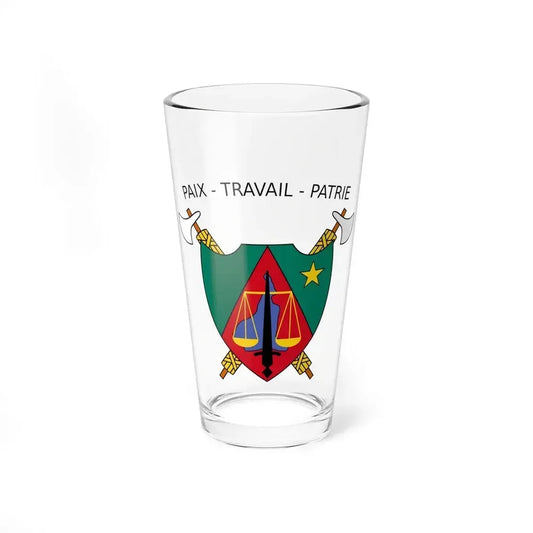 Coat of Arms of Cameroon (1975-1986) - Pint Glass 16oz 16oz - Go Mug Yourself