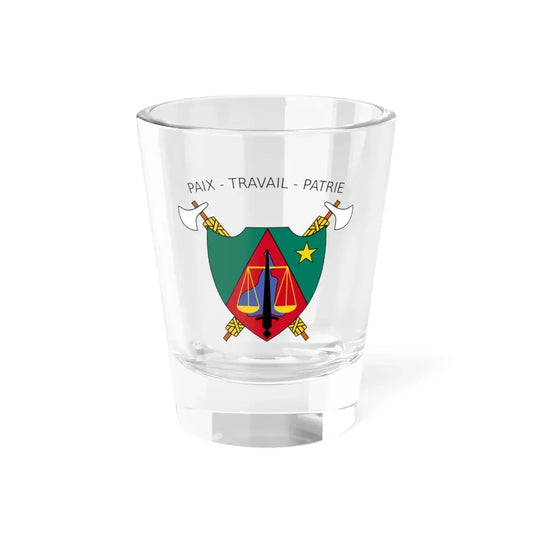 Coat of Arms of Cameroon (1975-1986) - Shot Glass 1.5oz 1.5oz - Go Mug Yourself