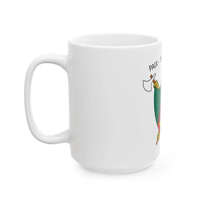 Coat of Arms of Cameroon (1975-1986) - White Coffee Mug - Go Mug Yourself