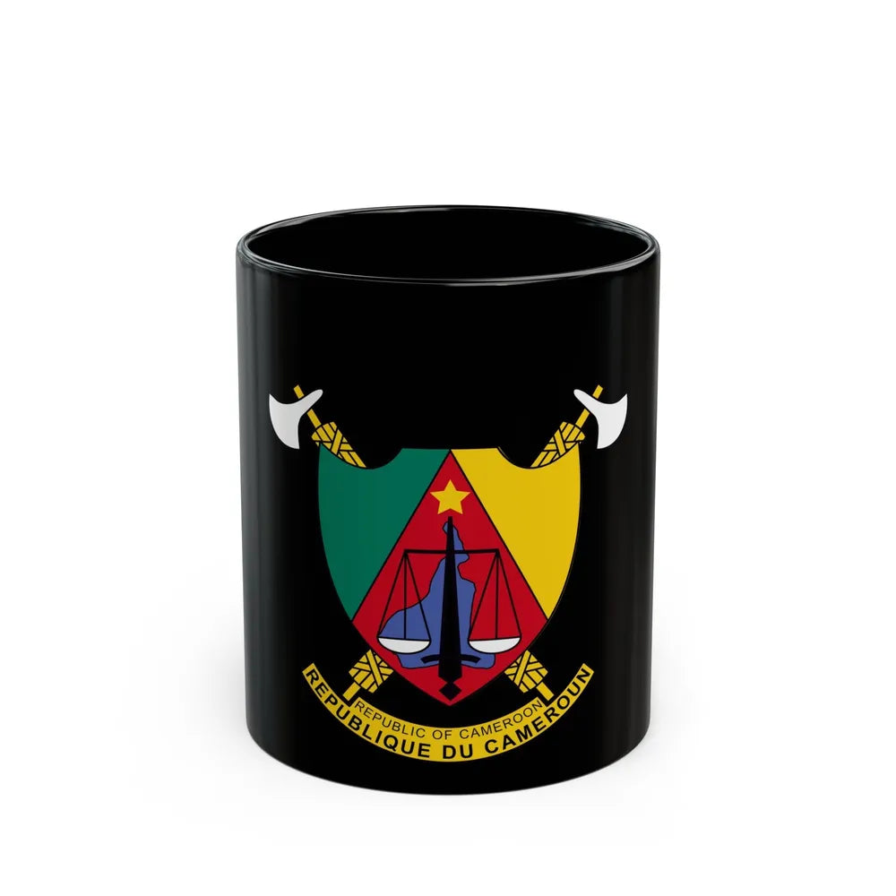 Coat of arms of Cameroon - Black Coffee Mug-11oz-Go Mug Yourself