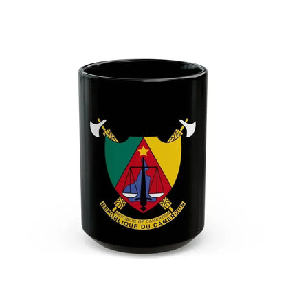 Coat of arms of Cameroon - Black Coffee Mug 15oz - Go Mug Yourself