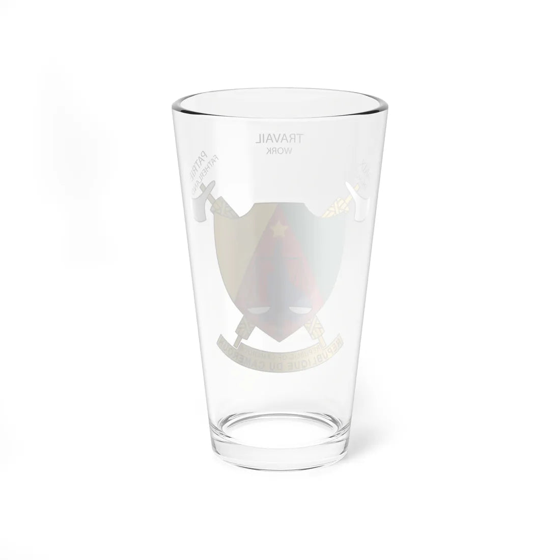 Coat of arms of Cameroon (Cameroon) (Coat of Arms) Pint Glass 16oz - Go Mug Yourself