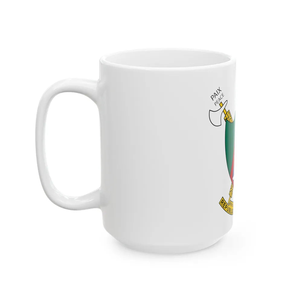 Coat of arms of Cameroon - White Coffee Mug-Go Mug Yourself