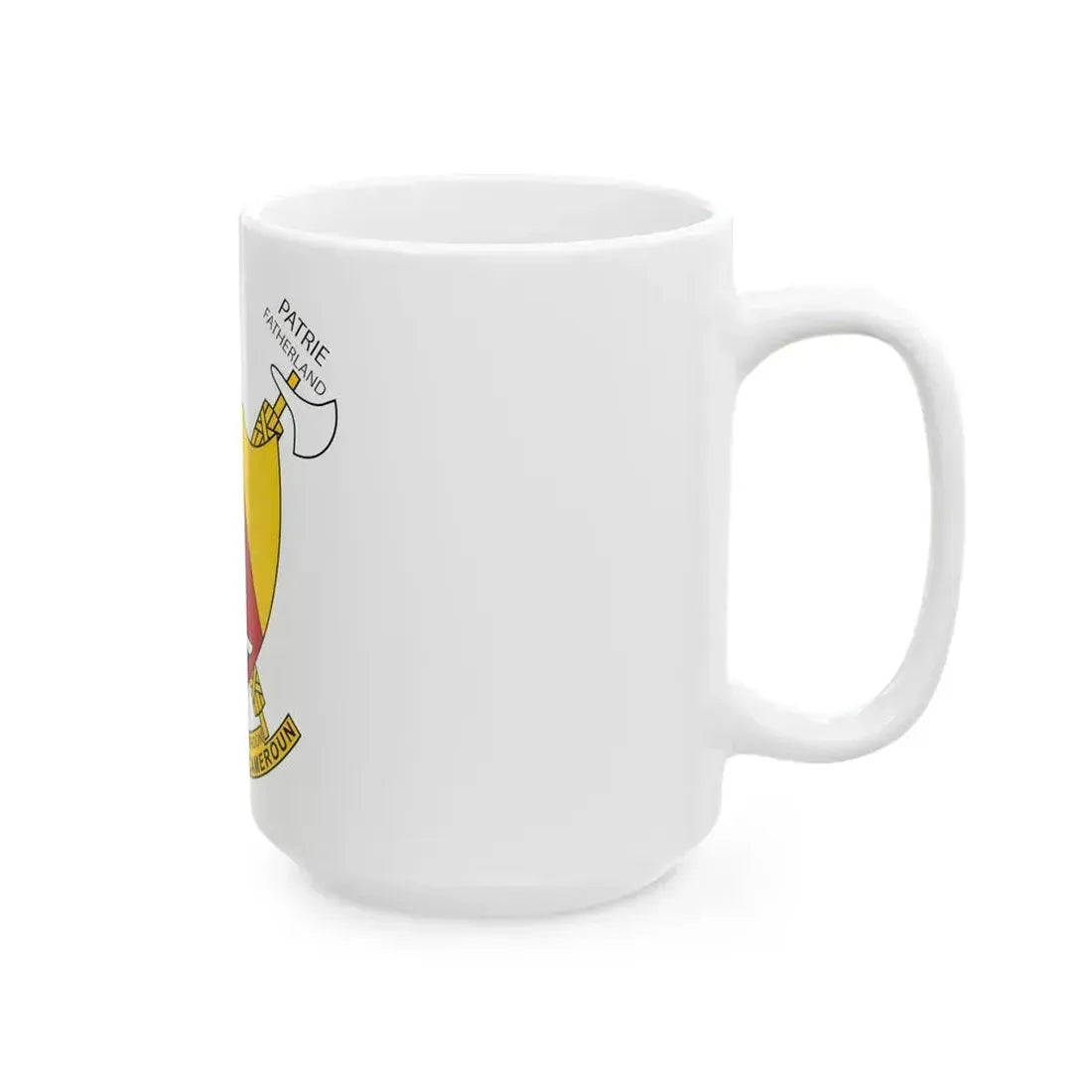 Coat of arms of Cameroon - White Coffee Mug - Go Mug Yourself