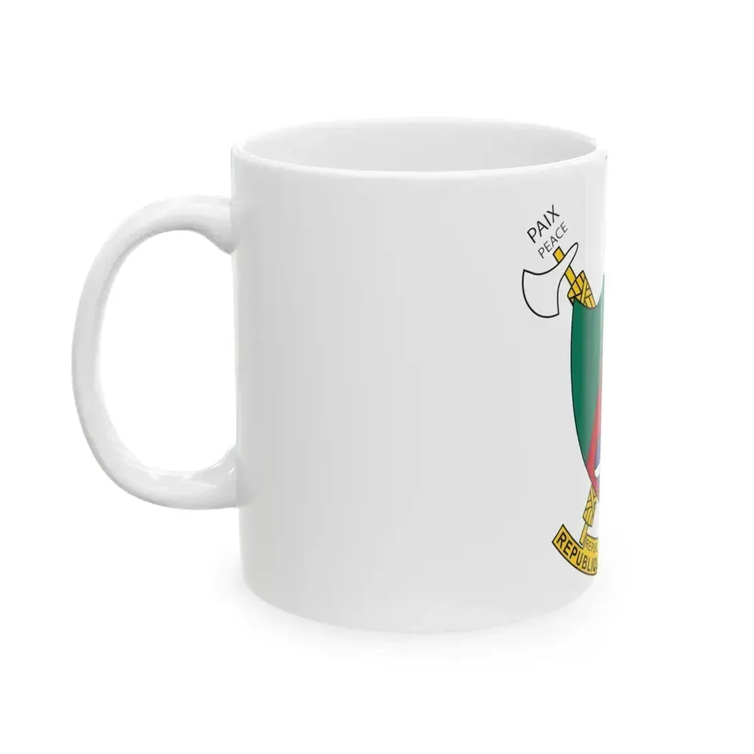 Coat of arms of Cameroon - White Coffee Mug - Go Mug Yourself