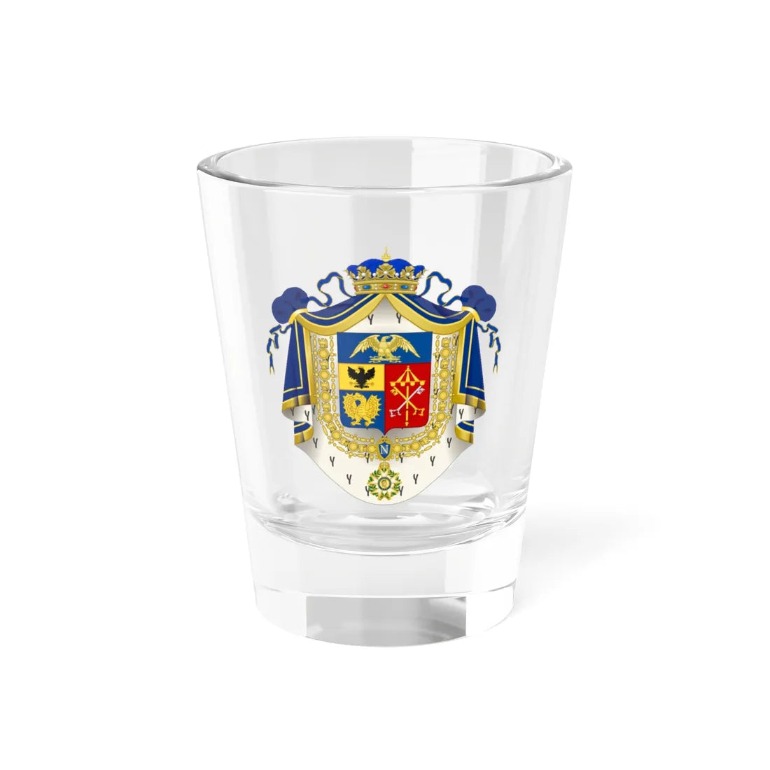 Coat of Arms of Camillo Borghese (Italy) (Coat of Arms) Shot Glass 1.5oz 1.5oz - Go Mug Yourself
