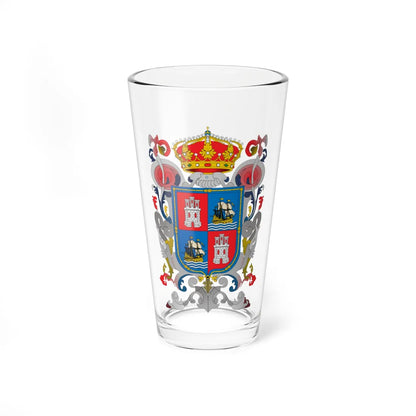 Coat of arms of Campeche (Mexico) (Coat of Arms) Pint Glass 16oz 16oz - Go Mug Yourself