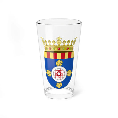 Coat of Arms of Campo de Cariñena (Spain) (Coat of Arms) Pint Glass 16oz 16oz - Go Mug Yourself