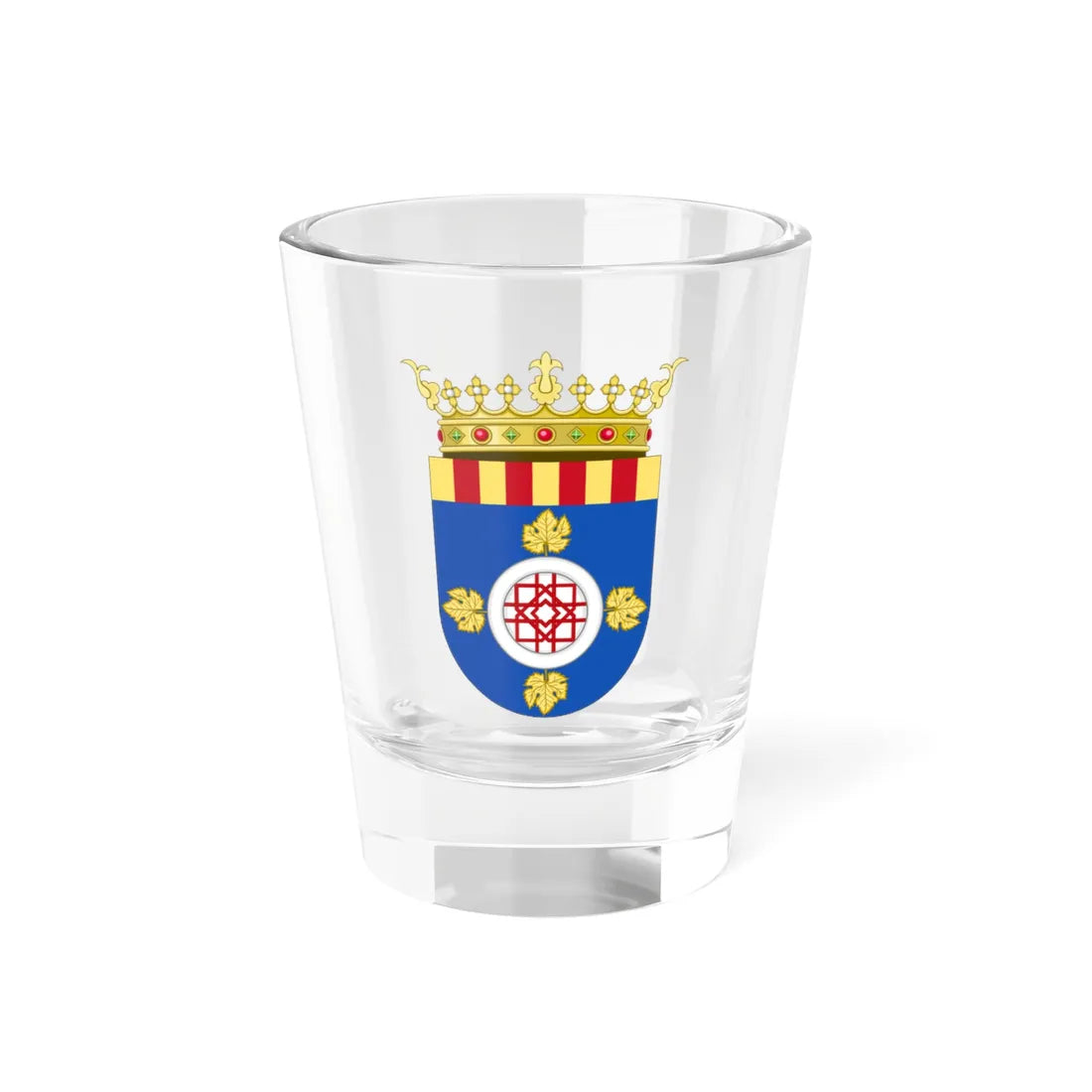 Coat of Arms of Campo de Cariñena (Spain) (Coat of Arms) Shot Glass 1.5oz 1.5oz - Go Mug Yourself