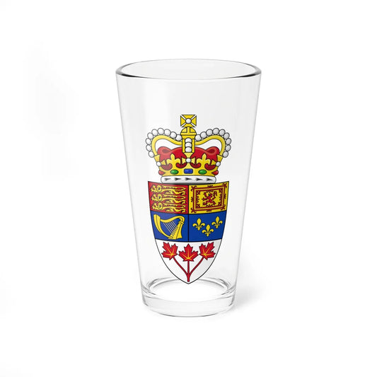 Coat of arms of Canada 1957-1994 lesser version (Canada) (Coat of Arms) Pint Glass 16oz 16oz - Go Mug Yourself