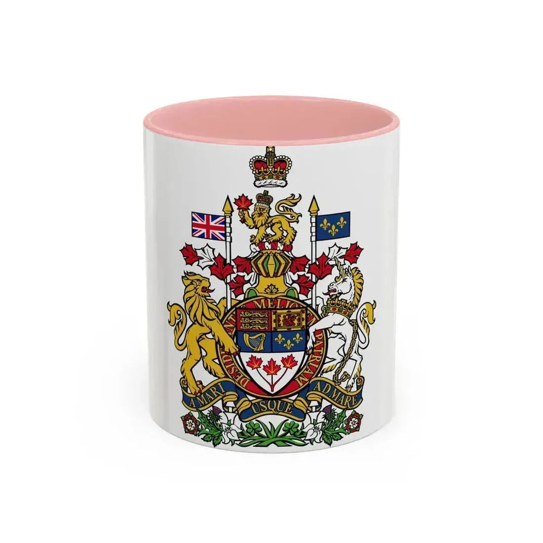 Coat of arms of Canada - Accent Coffee Mug 11oz Pink - Go Mug Yourself