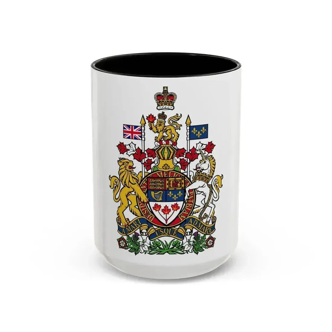 Coat of arms of Canada - Accent Coffee Mug 15oz Black - Go Mug Yourself