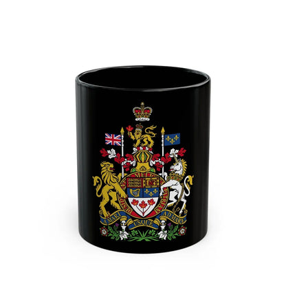 Coat of arms of Canada - Black Coffee Mug-11oz-Go Mug Yourself