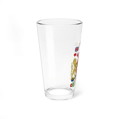 Coat of arms of Canada Canadian Royal Crown (Canada) (Coat of Arms) Pint Glass 16oz - Go Mug Yourself