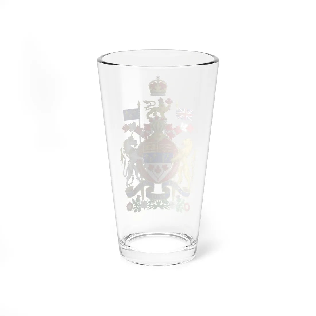 Coat of arms of Canada Canadian Royal Crown (Canada) (Coat of Arms) Pint Glass 16oz - Go Mug Yourself