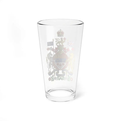 Coat of arms of Canada Canadian Royal Crown (Canada) (Coat of Arms) Pint Glass 16oz - Go Mug Yourself