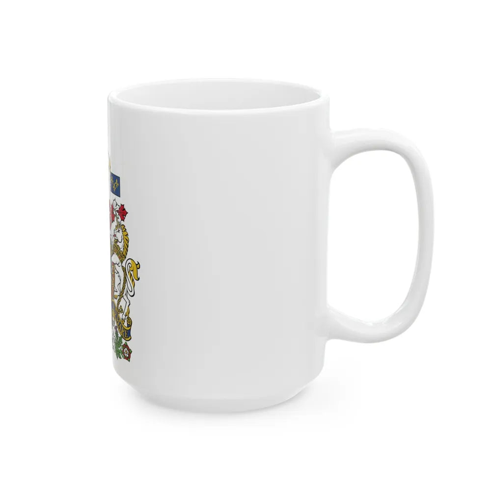 Coat of arms of Canada - White Coffee Mug-Go Mug Yourself