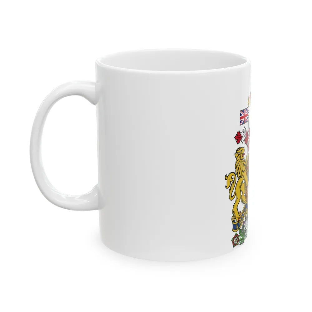 Coat of arms of Canada - White Coffee Mug-Go Mug Yourself