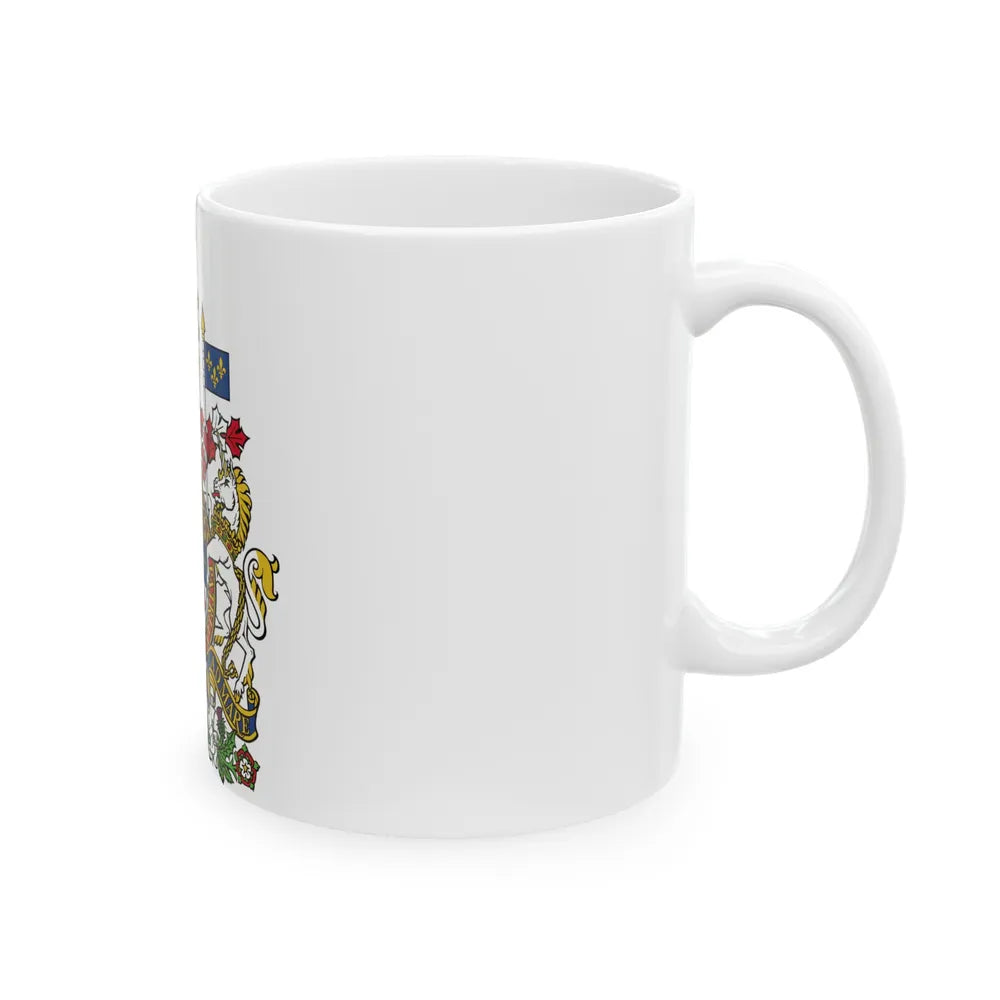 Coat of arms of Canada - White Coffee Mug-Go Mug Yourself