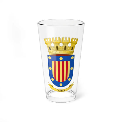 Coat of Arms of Canela (Chile) (Coat of Arms) Pint Glass 16oz 16oz - Go Mug Yourself