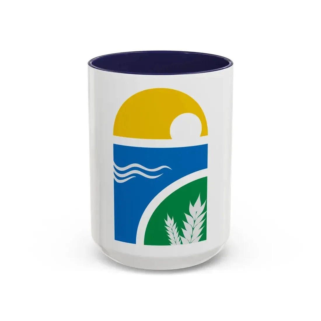 Coat of arms of Canelones Department - Accent Coffee Mug 15oz Navy - Go Mug Yourself