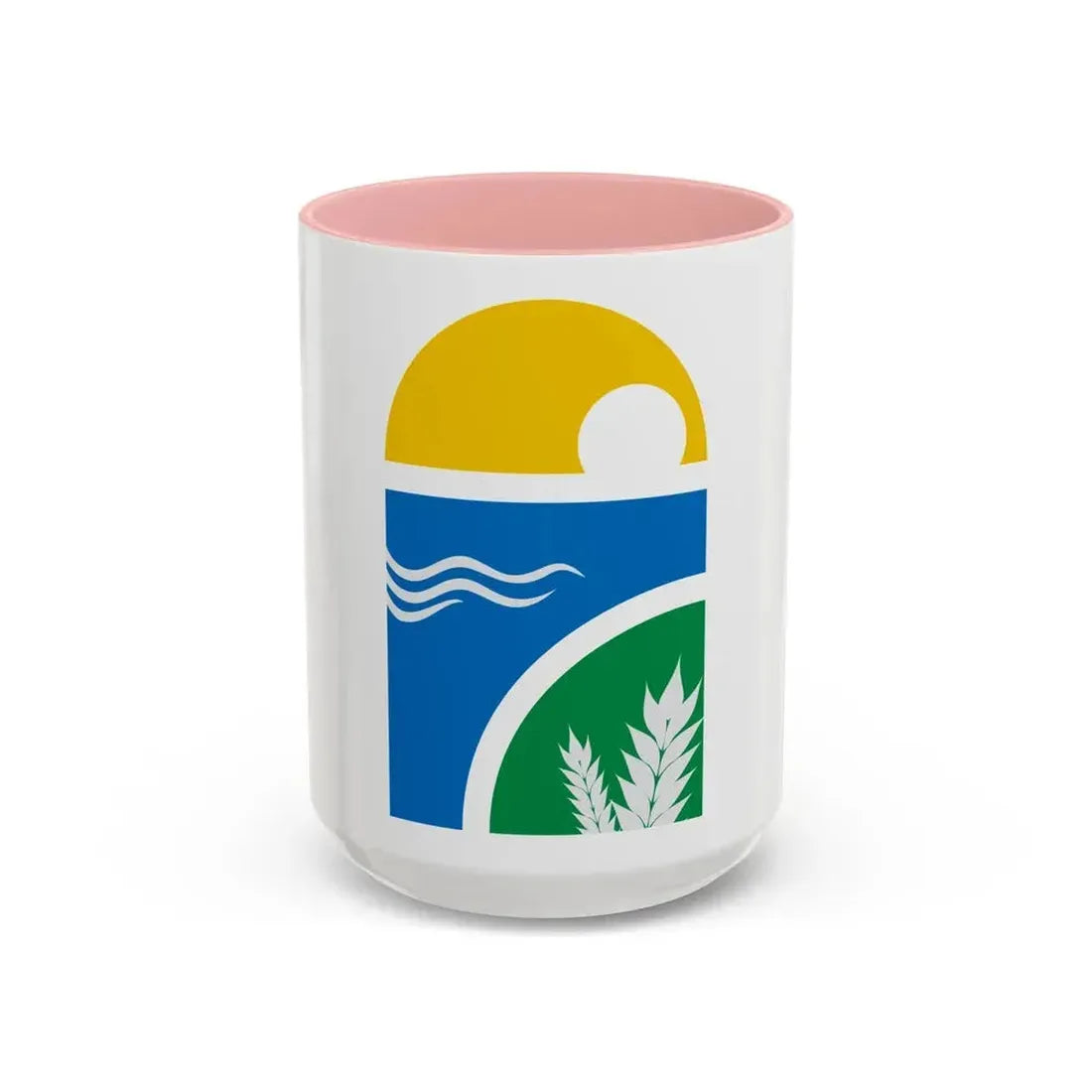 Coat of arms of Canelones Department - Accent Coffee Mug 15oz Pink - Go Mug Yourself