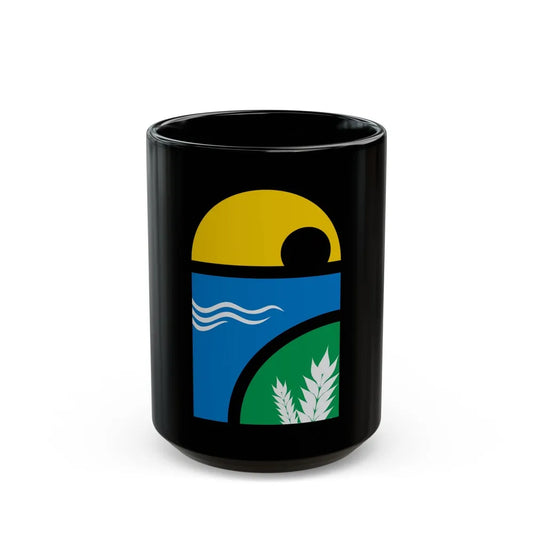 Coat of arms of Canelones Department - Black Coffee Mug-15oz-Go Mug Yourself