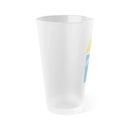 Coat of arms of Canelones Department - Frosted Pint Glass 16oz - Go Mug Yourself