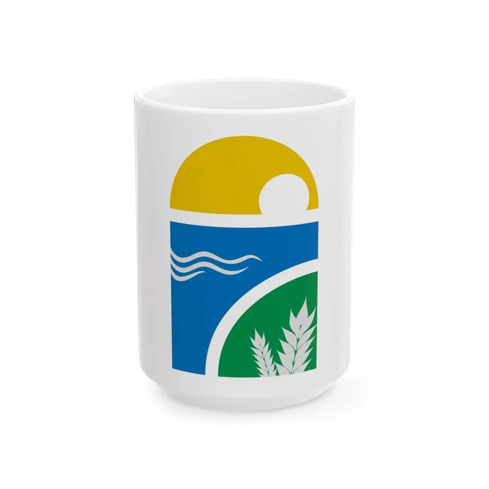 Coat of arms of Canelones Department - White Coffee Mug-15oz-Go Mug Yourself