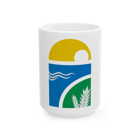 Coat of arms of Canelones Department - White Coffee Mug 15oz - Go Mug Yourself