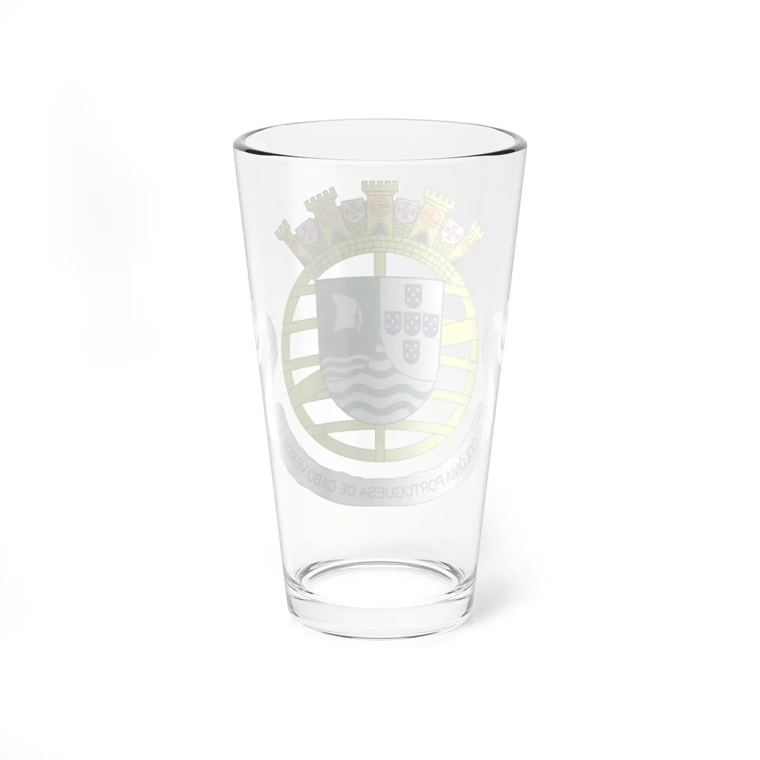 Coat of arms of Cape Verde 1935-1951 (Cape Verde) (Coat of Arms) Pint Glass 16oz - Go Mug Yourself