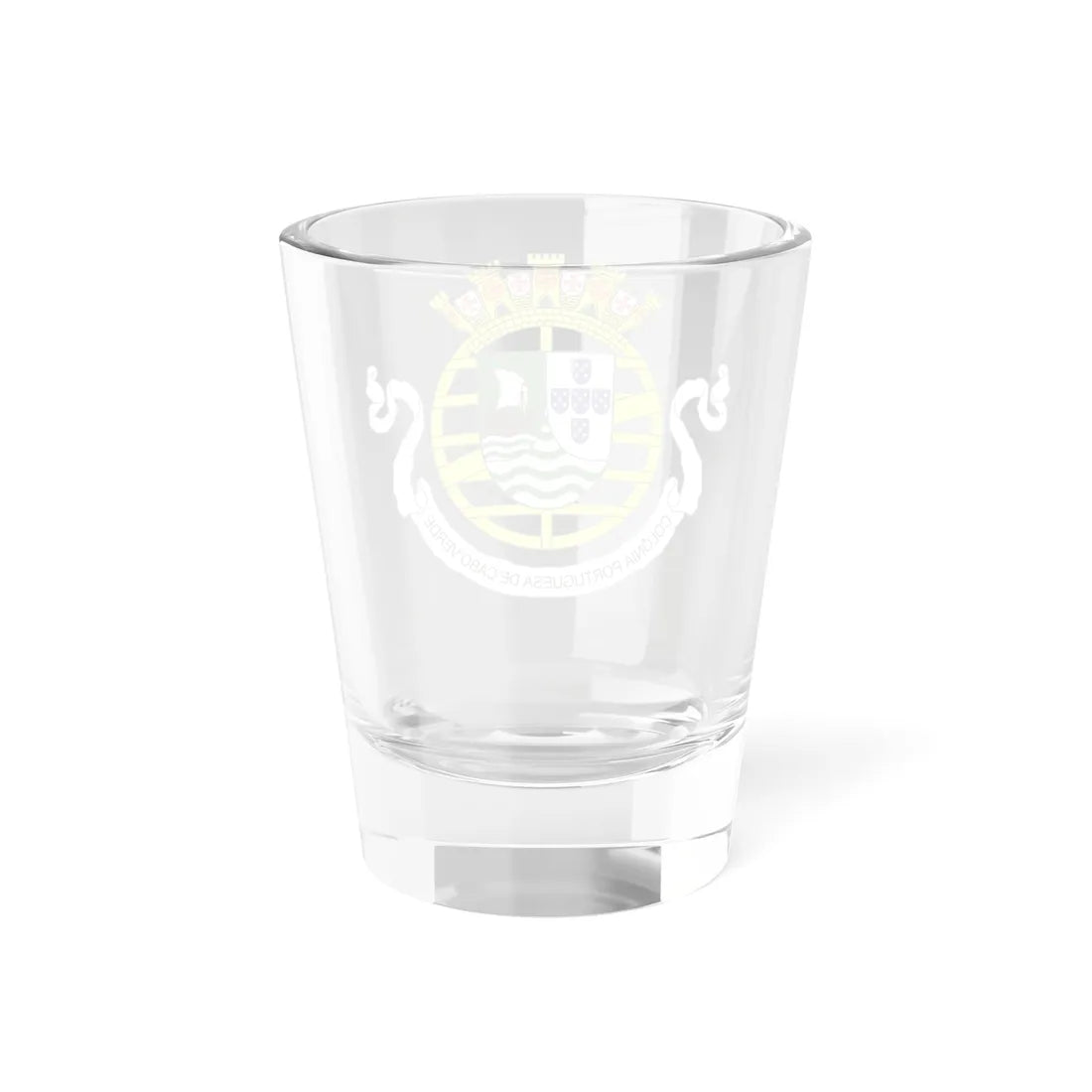 Coat of arms of Cape Verde 1935-1951 (Cape Verde) (Coat of Arms) Shot Glass 1.5oz - Go Mug Yourself