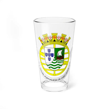 Coat of arms of Cape Verde 1951-1975 (Cape Verde) (Coat of Arms) Pint Glass 16oz 16oz - Go Mug Yourself