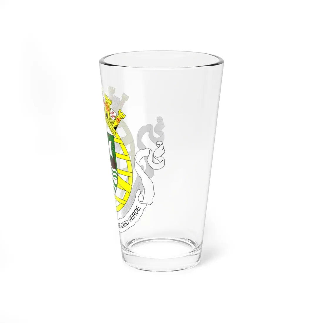 Coat of arms of Cape Verde 1951-1975 (Cape Verde) (Coat of Arms) Pint Glass 16oz - Go Mug Yourself